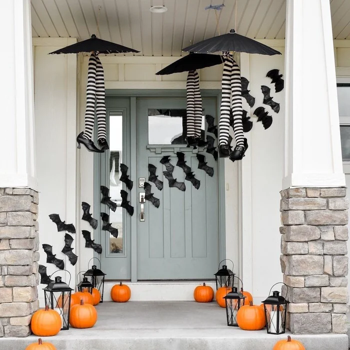 Witch Legs Porch Halloween Decor