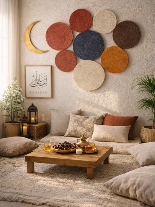 Colorful Woven Disc Wall Art