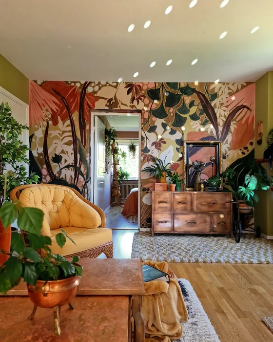 Boho Botanical Wall Mural