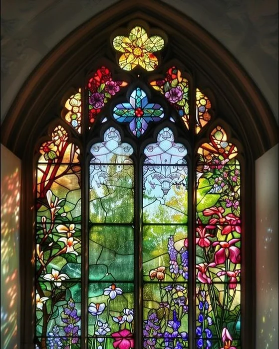 Gothic Arch Kitchen Sink Window
