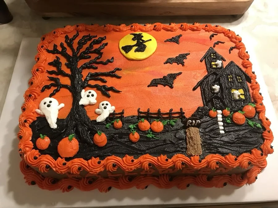 Fall Halloween Fireplace Mantel