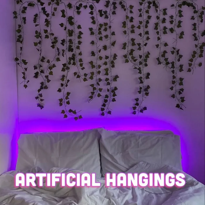 Artificial Money Plant Bedroom Wall