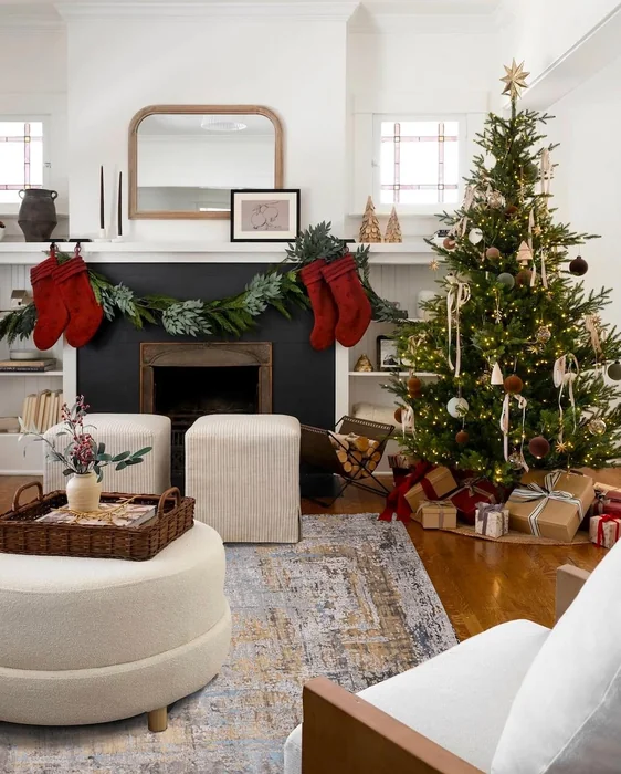 Cozy Christmas Aesthetic Living Room