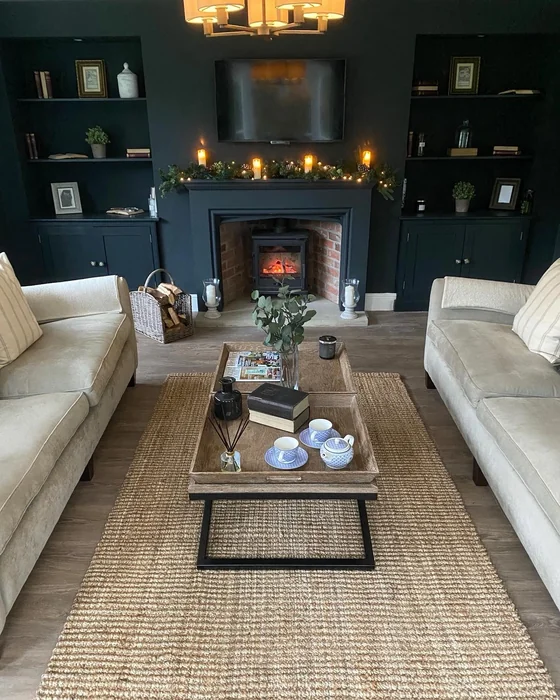 Coffee Table Tray Styling Dark Living Room