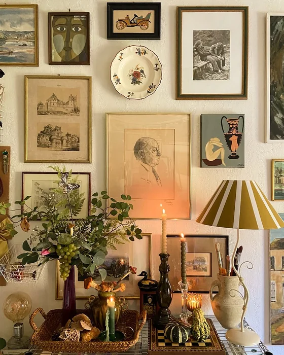 Eclectic Vintage Gallery Wall