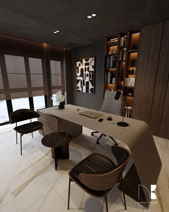 Dark Moody Luxury Office