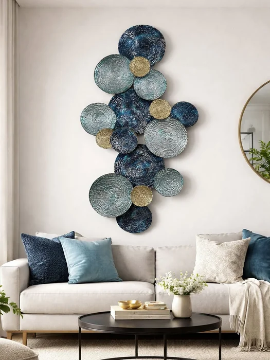 Living Room Mixed Wall Art Display