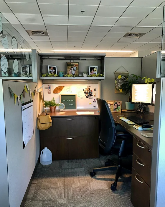 Decorated Work Cubicle