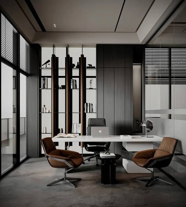 Sleek Modern Executive Office