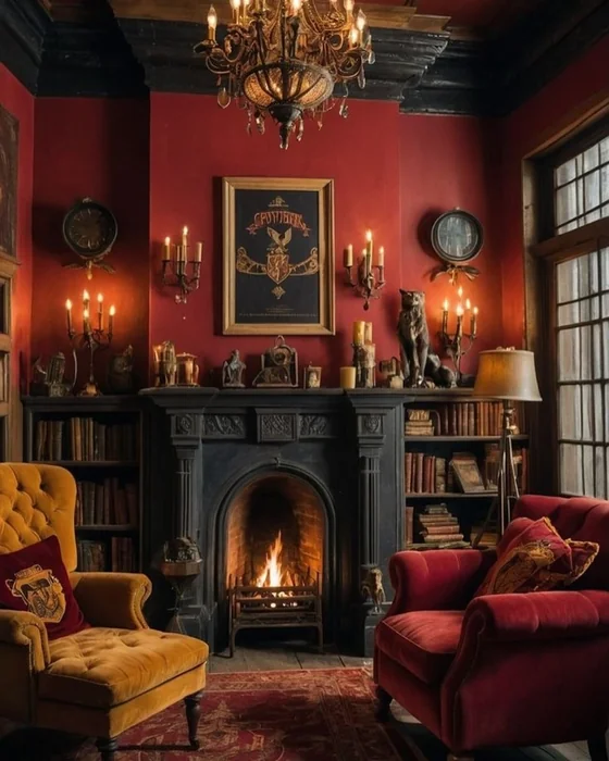 Dark Gothic Living Room Wall Decor