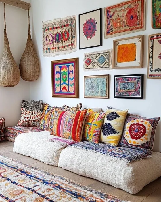 Boho Textile Gallery Wall