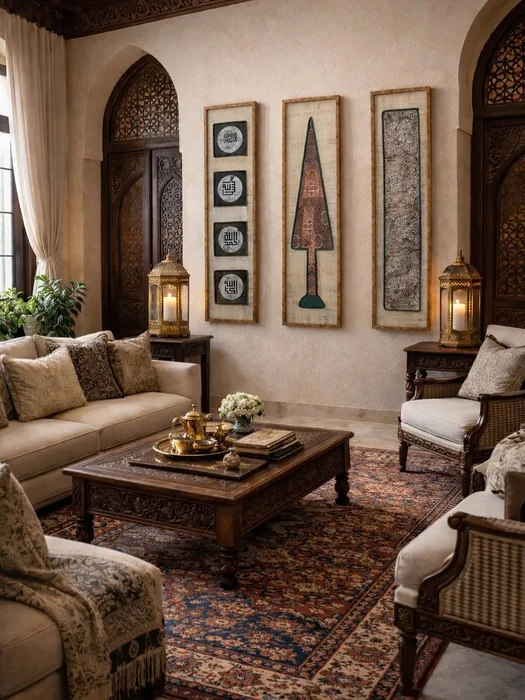 Arabic-Style Living Room Wall Art